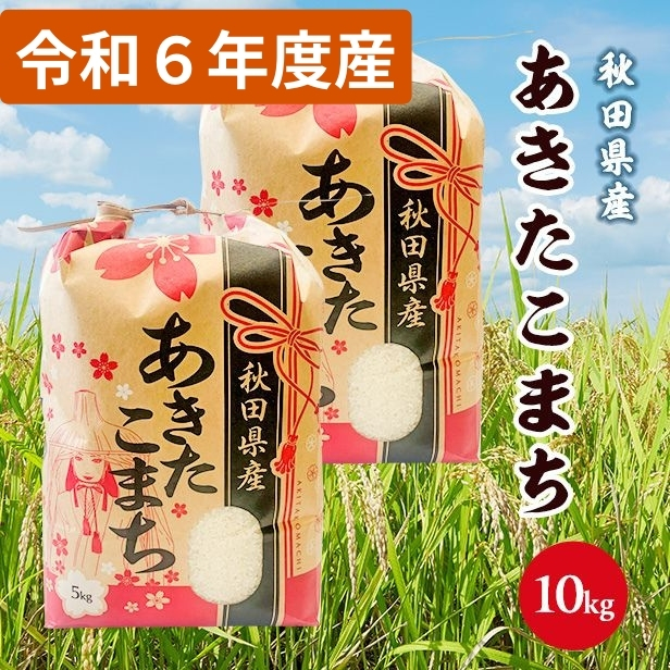 令和6年産 秋田県産 あきたこまち 白米10kg(5kg×2袋) 9月下旬順次発送