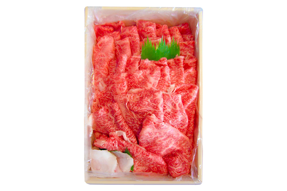 秋田錦牛 モモ肉 すき焼き用  約1.4kg（700g×2パック）＋すき焼き用のたれ2本