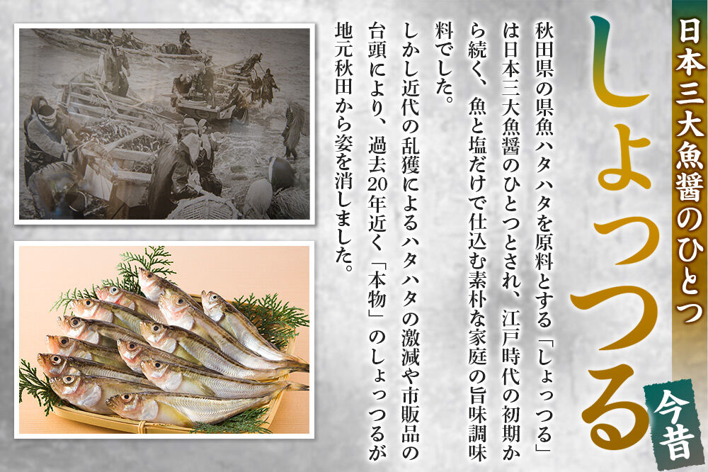 秋田しょっつる ハタハタ100％ 130g×1本【簡易包装での発送】 [調味料 塩魚汁 魚醤 日本三大魚醤 ナンプラー かくし味 味付け 料理 国産 秋田]