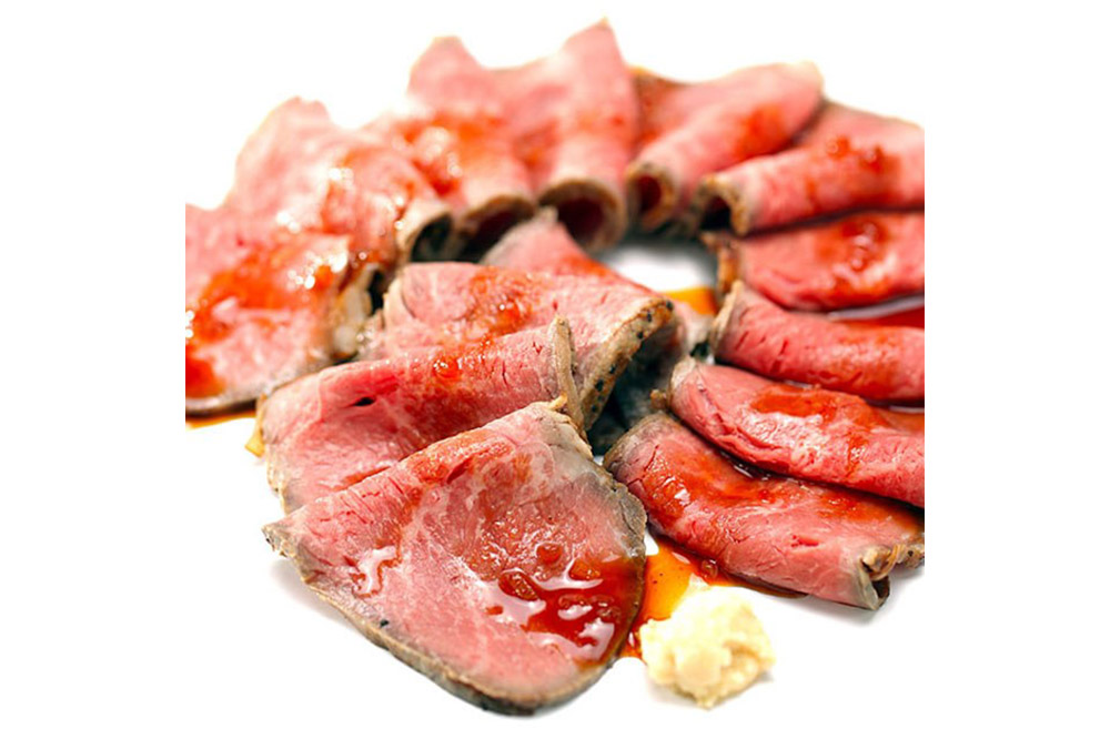 秋田錦牛ローストビーフ（ブロック）500g×2【男鹿市 福島肉店】