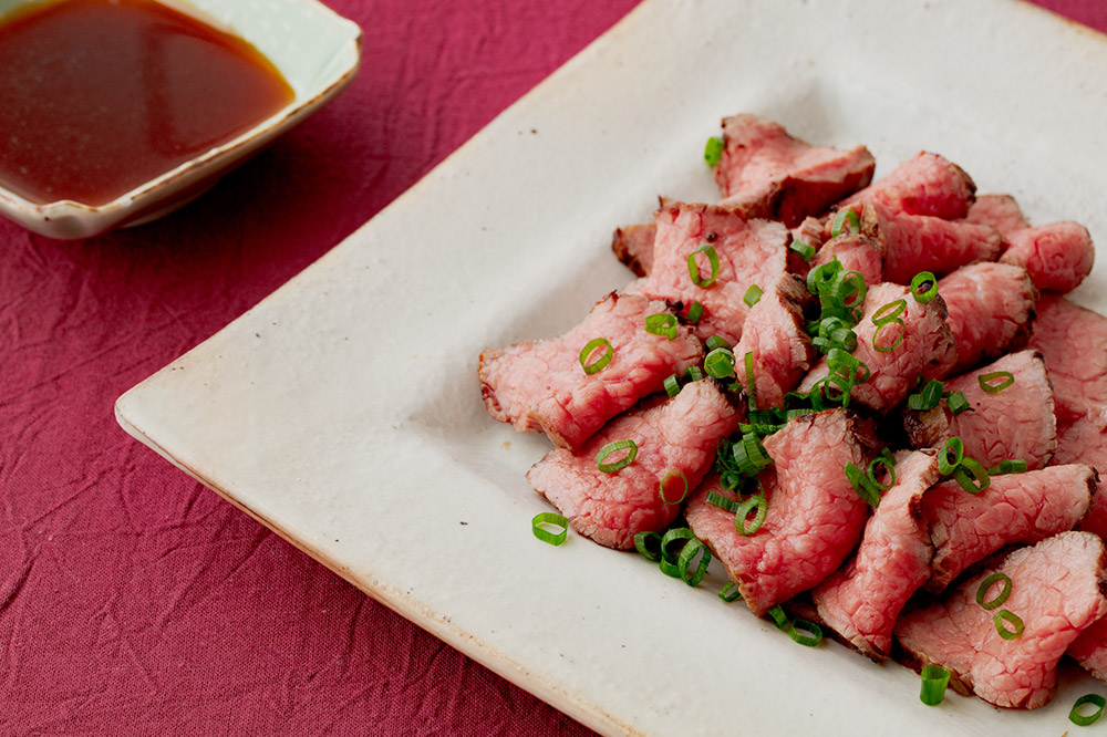 秋田錦牛ローストビーフ（ブロック）500g×2【男鹿市 福島肉店】