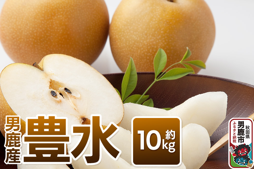 【令和8年度 早期受付】豊水 約10kg 9月中旬〜10月上旬発送 梨 旬の果物 ギフト 秋田県 男鹿市 男鹿ファーム直売所