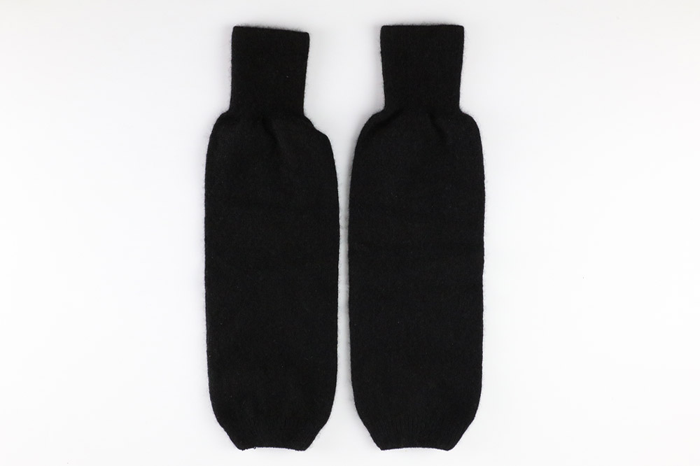 プレミアム カシミヤ レッグウォーマー（黒） 443プランニング 秋田県 男鹿市