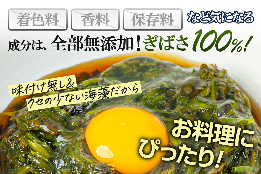 【定期便4ヶ月】ぎばさ(あかもく) 200g×5個セット 海藻 男鹿市 秋田県 [ぎばさ あかもく 海藻 磯の香り 強い粘り フコイダン フコキサンチン 高栄養価 食物繊維 シャキシャキ食感 秋田県 男鹿市]