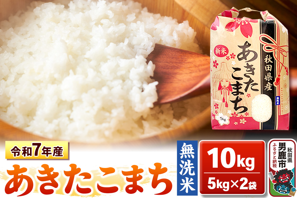 令和7年産【無洗米】秋田県産 あきたこまち 10kg 秋田県 男鹿市 こまちライン