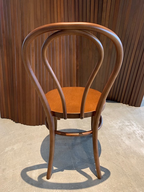 スーパー楕円曲木椅子/ブラウン４脚セット[F14003]