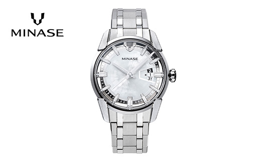 MINASE時計 DIVIDO ブレスレットタイプ（VM14-M01NWH-SSB） MINASE 日本製 時計 腕時計 メンズ 高額 人気 ランキング【協和精工株式会社】[F11937]