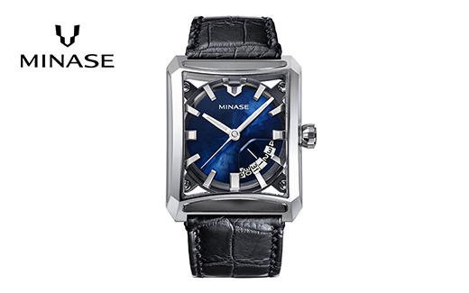 MINASE時計 SEVEN WINDOWS クロコレザータイプ（VM15-LDNYBL-SSD） MINASE 日本製 時計 腕時計 メンズ 高額 人気 ランキング【協和精工株式会社】[F11944]