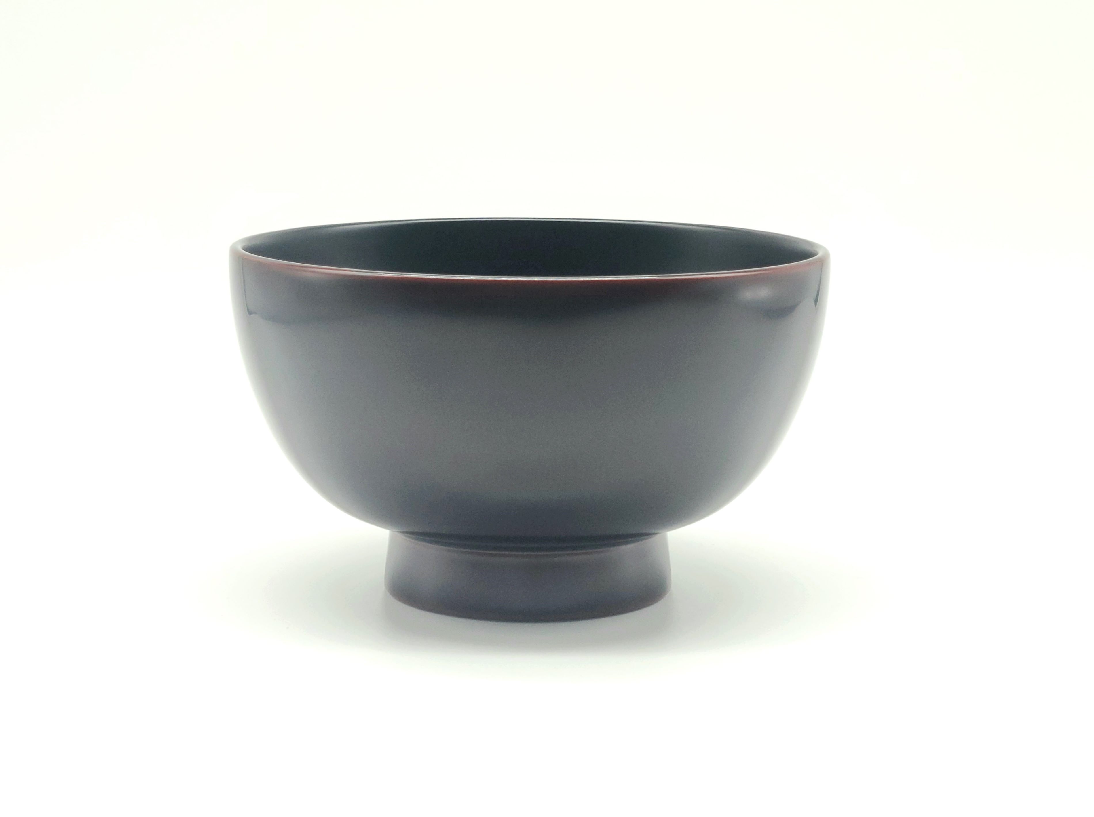 川連漆器 背高椀 溜内黒  【佐藤豊八商店】[B5801]