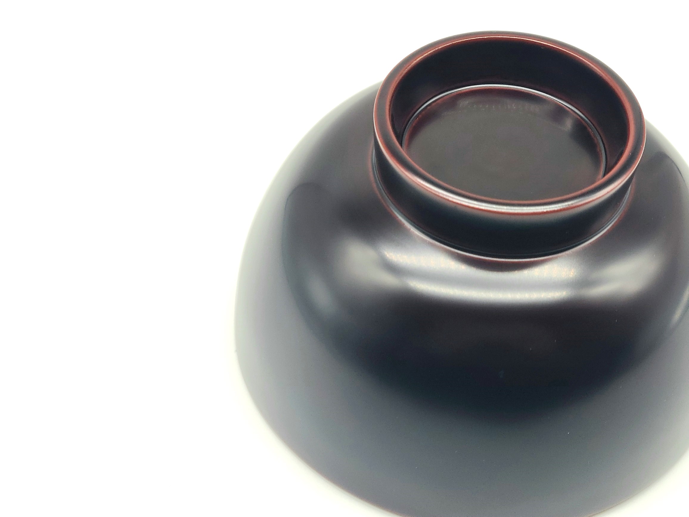 川連漆器 背高椀 溜内黒  【佐藤豊八商店】[B5801]
