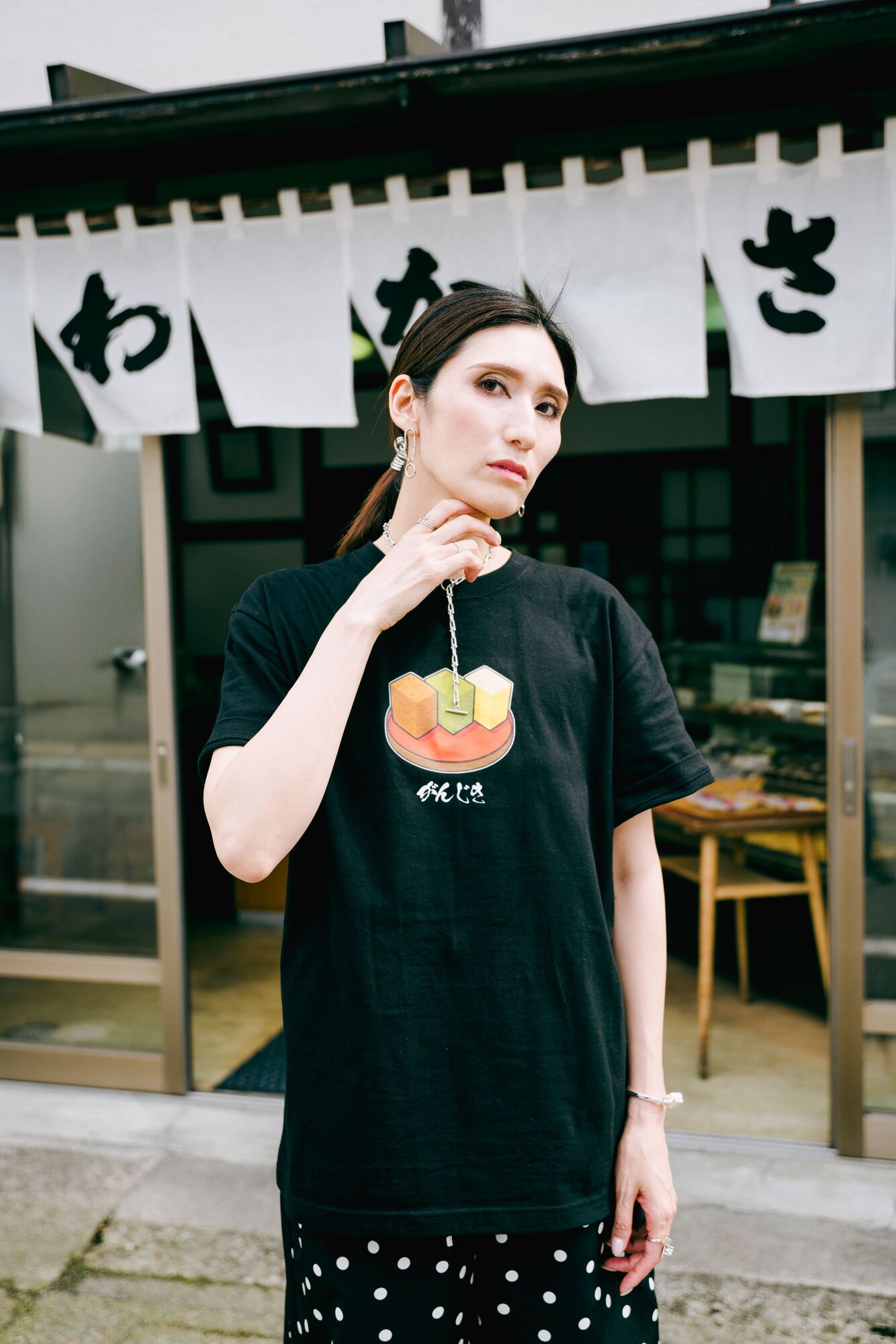 わかさ菓子店がんじきオフィシャルTシャツ【MARBLE】[B4-11003]
