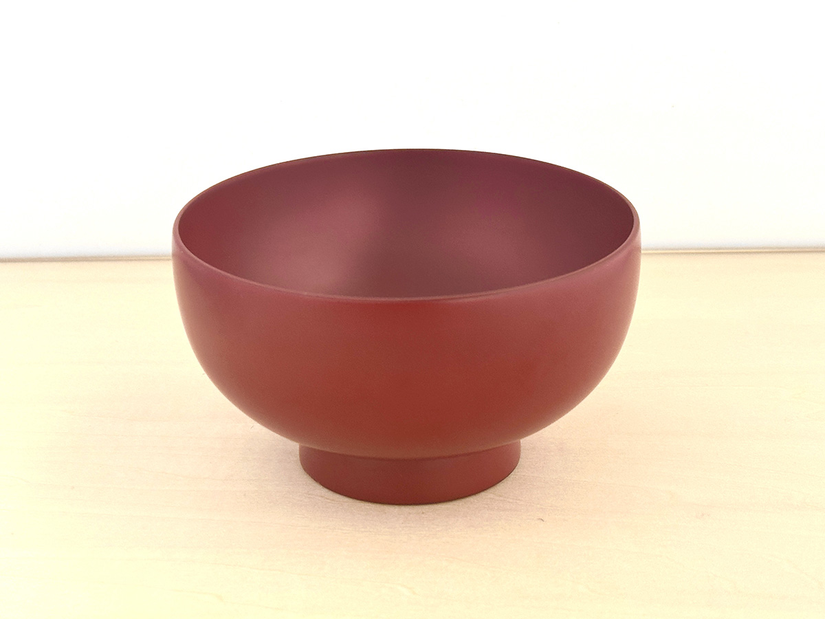 川連漆器 銀朱 坪汁椀【(株)佐藤商事】[B1-5504]