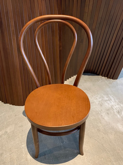 スーパー楕円曲木椅子/ブラウン４脚セット【Orbray株式会社】[F14003]