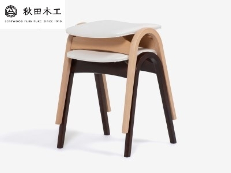【秋田木工】スツール「No.202」【不変の美しさと機能性】【秋田木工】[E7402]