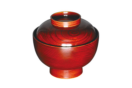 川連漆器 国産本欅木地呂雑煮椀【遠田漆器店】[C6103]