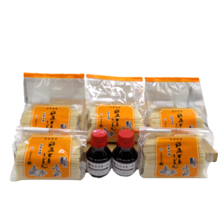 稲庭古来うどん 2,000g短寸セットつゆ付き[稲庭古来堂][B1-1402]