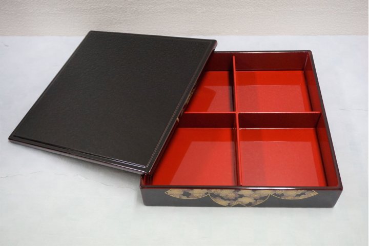 川連漆器 もてなし五段重ね会席【山田漆器店】[F5607]