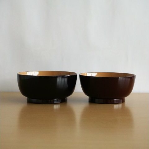 川連漆器 夫婦飯椀セット【山田漆器店】[H6-5601]