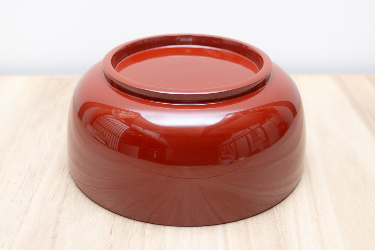 六寸 深鉢 ( 鉄仙 ) 《 川連漆器 》 / 伝統的工芸品【佐藤善六漆器店】[C9201]