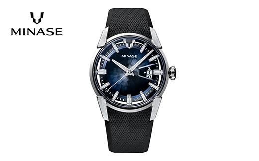 MINASE時計 DIVIDO ラバーベルトタイプ（VM14-RBKGBL-SSD）【協和精工株式会社】[F11904]