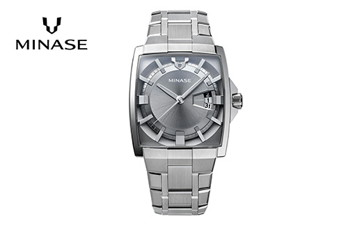 MINASE時計 HORIZON ブレスレットタイプ（VM12-M01NGY-SSB）【協和精工株式会社】[F11909]