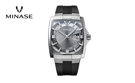 MINASE時計 HORIZON ラバーベルトタイプ（VM12-RBKNGY-SSD）【協和精工株式会社】[F11911]