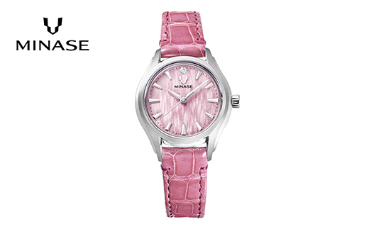 MINASE時計 LunaArch クロコベルトタイプ（UG01-LPKNPK-SSD）【協和精工株式会社】[F11913]
