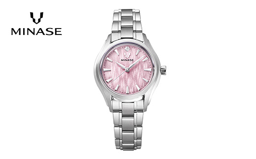 MINASE時計 LunaArch ブレスレットタイプ（UG01-M01NPK-SSB）【協和精工株式会社】[F11915]
