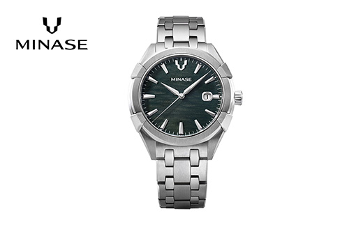 MINASE時計 Uruga42 ブレスレットタイプ（UG03-M01NGR-SSB）【協和精工株式会社】[F11934]