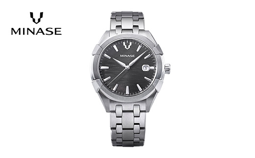 MINASE時計 Uruga42 ブレスレットタイプ（UG03-M01NGY-SSB）【協和精工株式会社】[F11935]