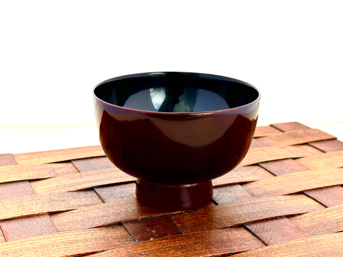 川連漆器 本溜内黒鉄鉢椀[佐藤商事][B1-5502]