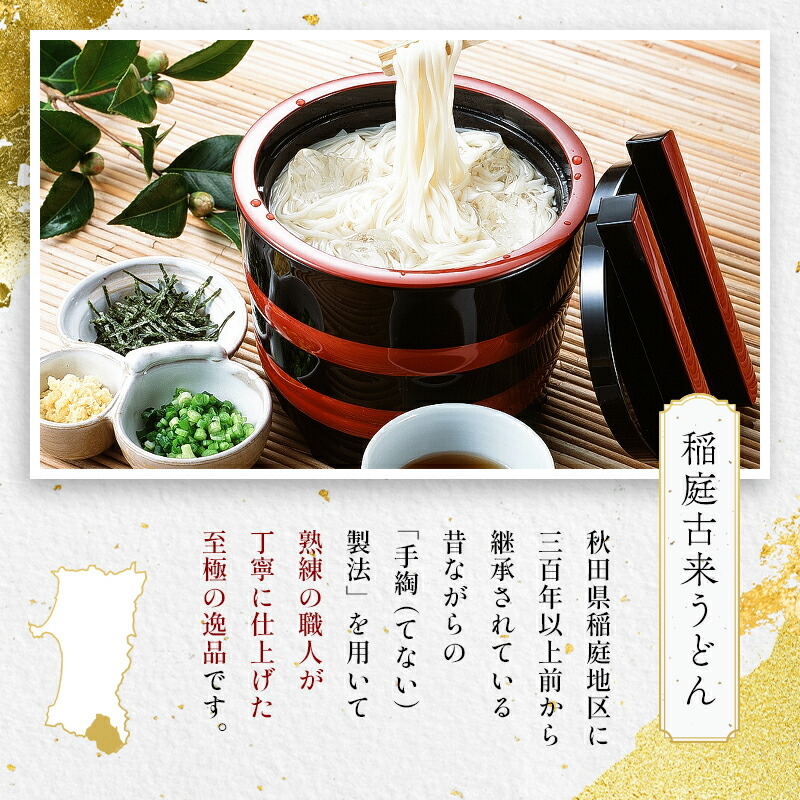 稲庭古来うどん 2,400g チャック付 つゆ付 ふるさと納税 秋田県 稲庭うどん 古来うどん【（有）稲庭古来堂】[B5-1403]
