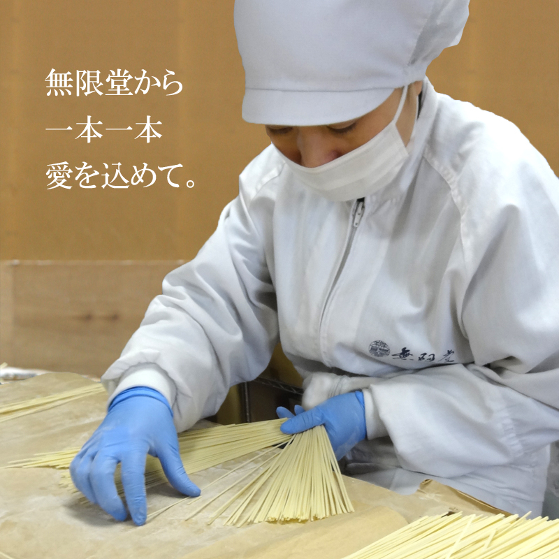 稲庭うどん1kg×1袋、稲庭そうめん800g×1袋(約20人前)【(株)無限堂】[B4-12902]