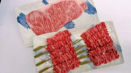 みなせ牛特選ステーキ・牛串10本セット【みなせミートセンター】[B6-1801]