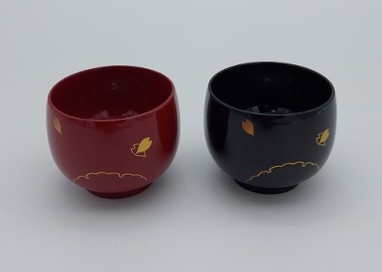 ぐいのみ雪月花ペア【丸利漆工所】[B6-5701]