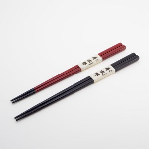 川連漆器 使いやすい夫婦角箸【寿次郎漆工芸】[B1-6001]