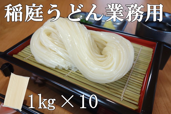稲庭うどん 業務用１kg×１０袋【稲庭絹女うどん】[D0201]