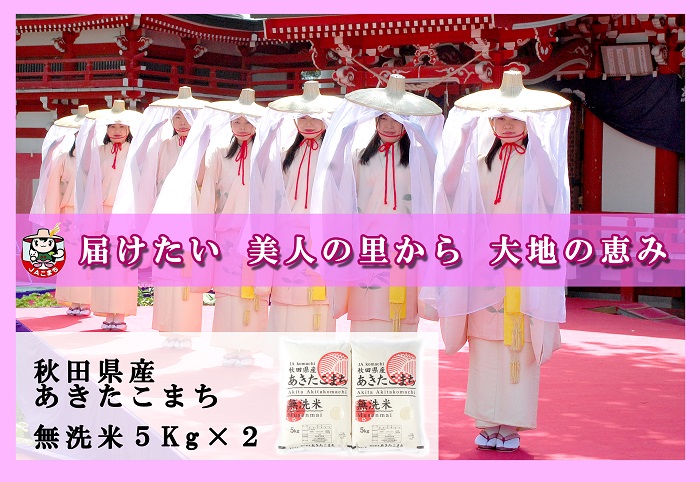 令和8年産米 秋田県産 あきたこまち 無洗米 10kg(5kg×2袋) 米 ご飯 ふるさと 人気 ランキング【こまち農業協同組合】[H6-25004]