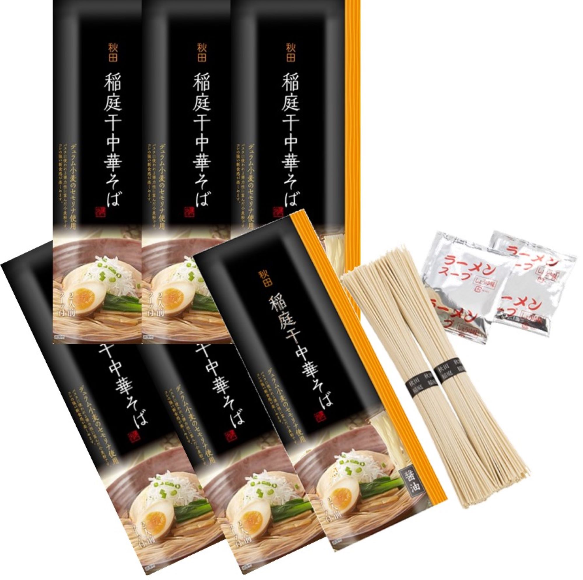 稲庭干中華そば 6束入り【株式会社 後文】[L9401]