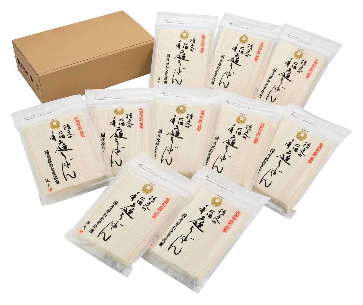 稲庭切りうどん国産原料全量使用 KR-2510【株式会社 後文】[B3-9404]