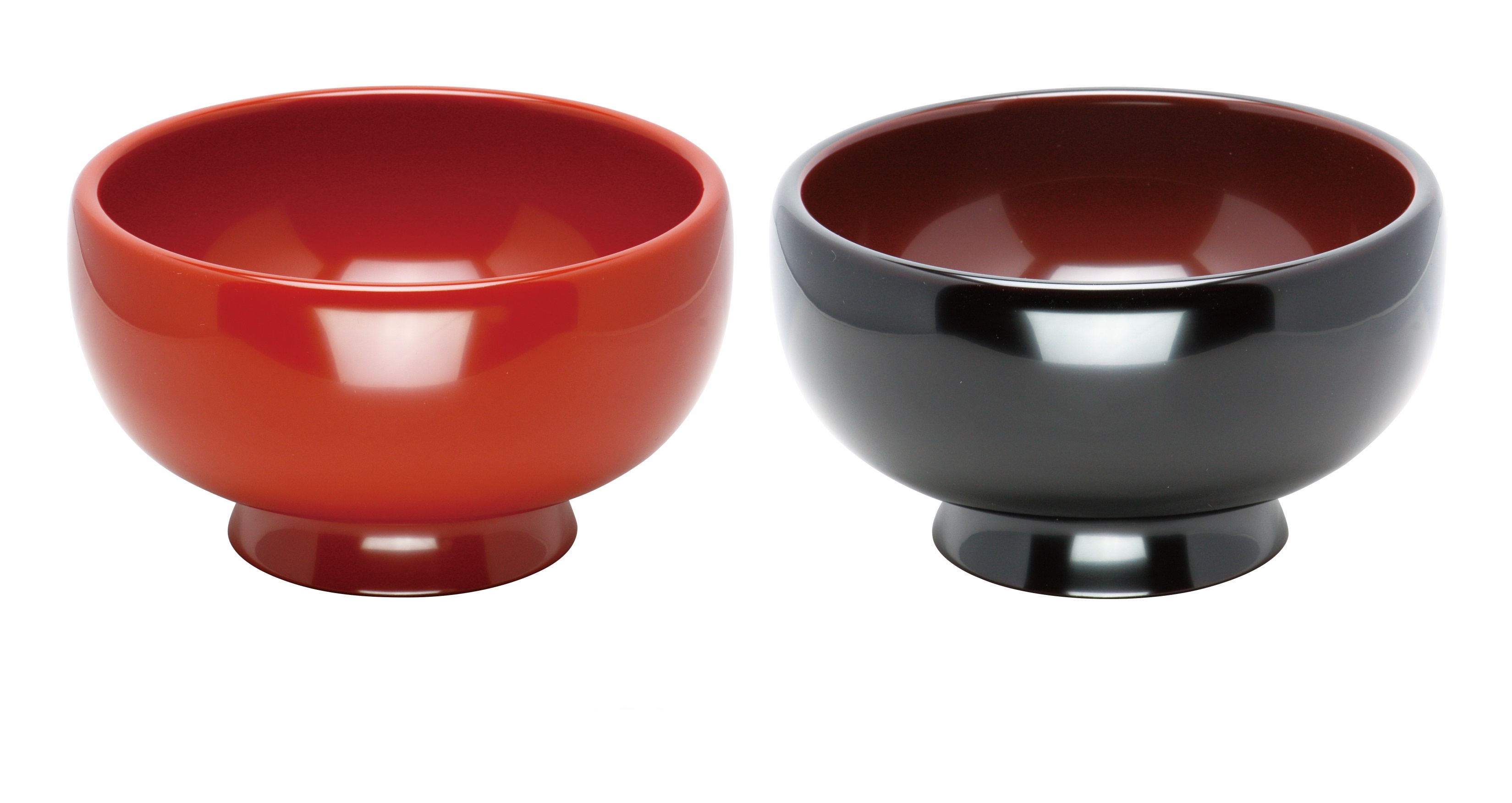 川連漆器 夫婦稲庭うどん椀[阿部健吉商店][N7-5301]