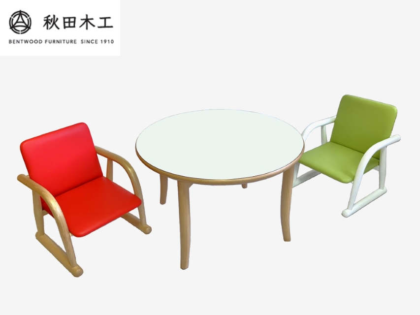 【秋田木工】キッズチェア「ゆざわっこ」【かわいい・カラフル・丈夫】【秋田木工】[O7401]