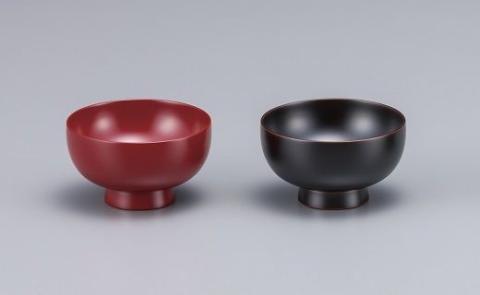 川連漆器 夫婦なごみ椀【阿部健吉商店】[H5301]