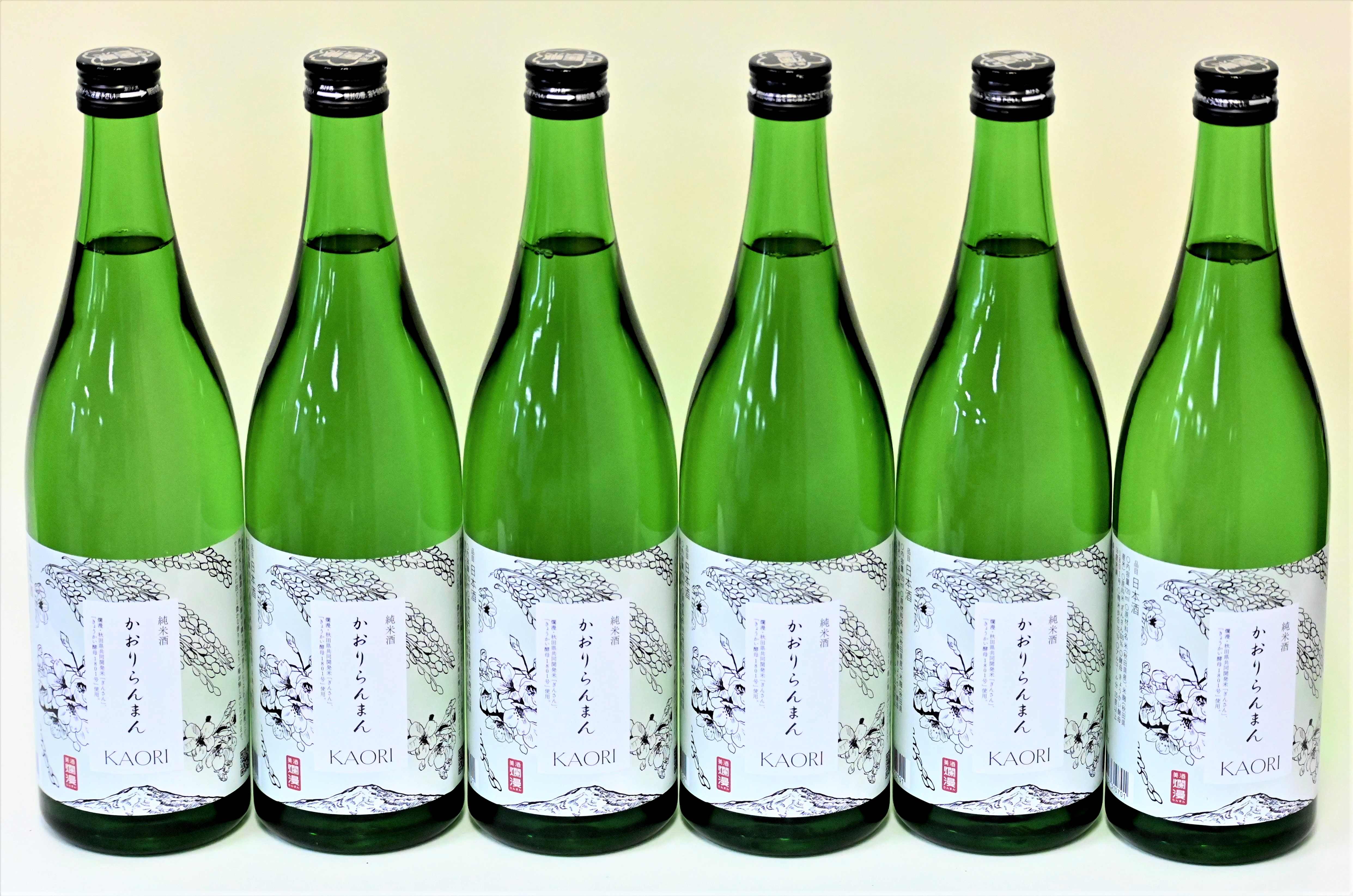 美酒爛漫 純米酒 かおりらんまん 720ml入り 6本 爽やかな純米酒【大友屋】[B9-4901]