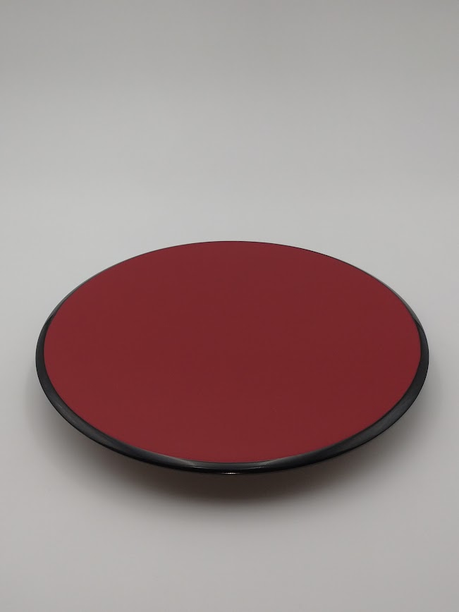 川連漆器 丸盛皿[阿部健吉商店][H5305]