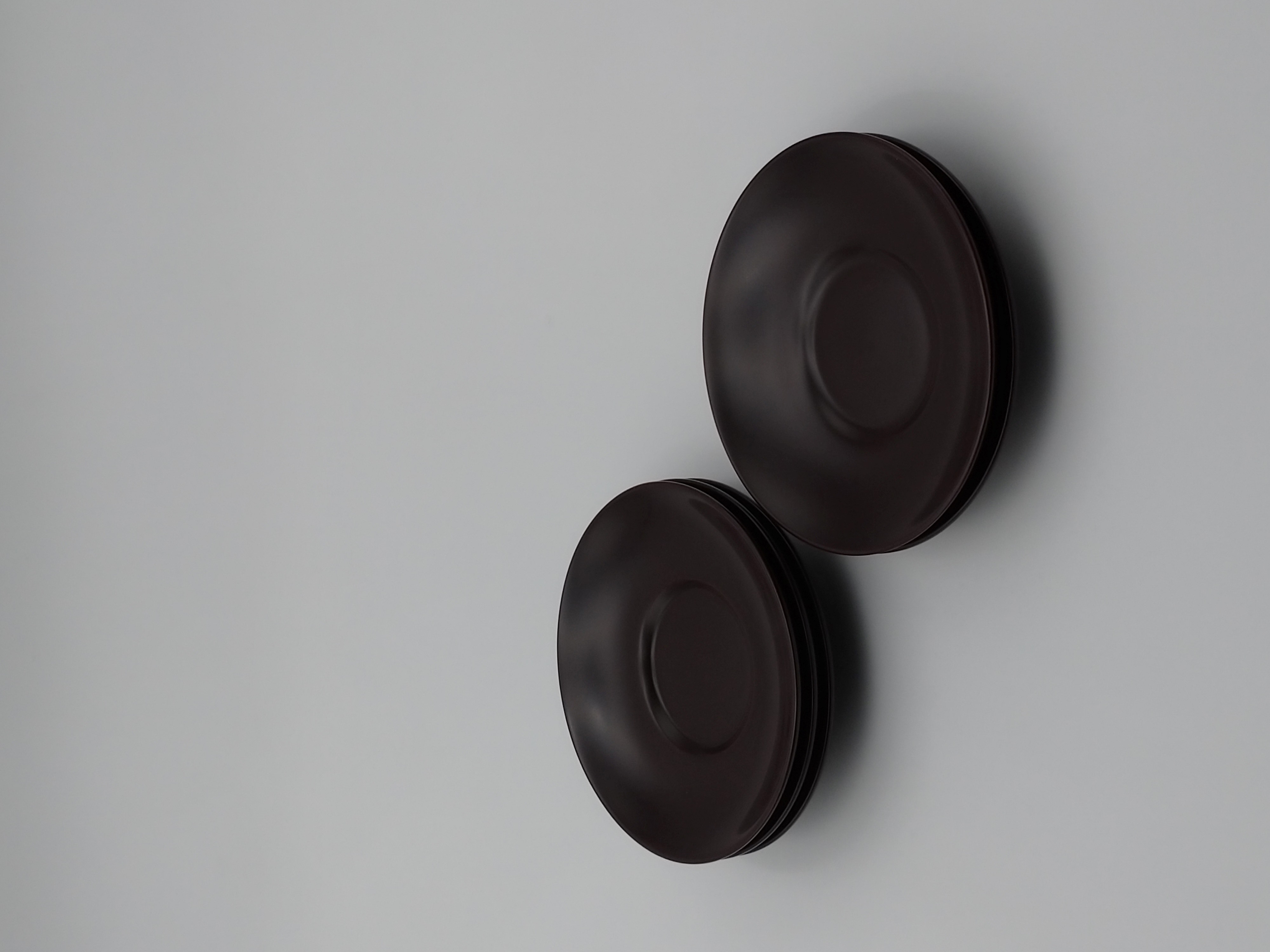 川連漆器 4寸茶托うるみ色5枚組【阿部健吉商店】[H5-5302]