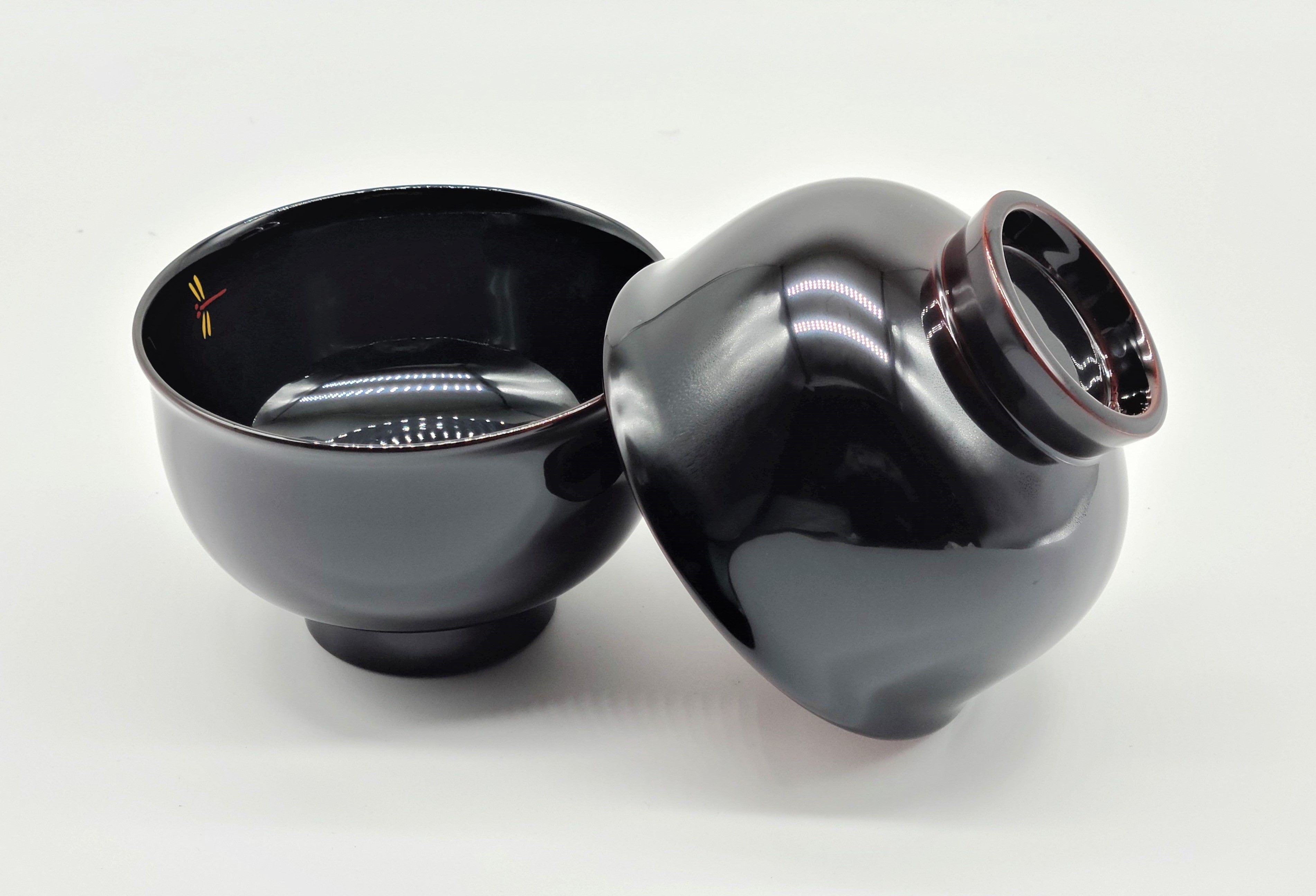 川連漆器 夫婦椀 とんぼ【佐藤豊八商店】[H5807]