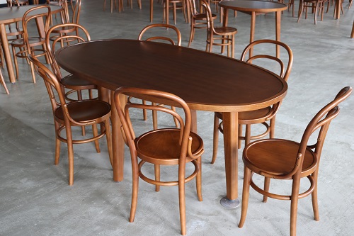 スーパー楕円曲木テーブルTA1800【Orbray株式会社】[F14007]