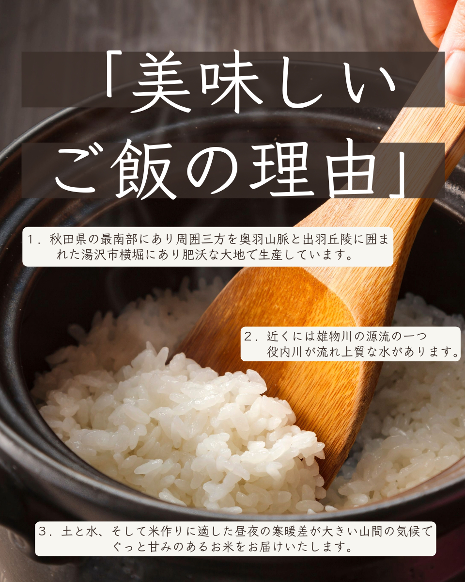 【令和5年産米】特別栽培米 こまちの郷のこまち米 無洗米 2kg×5袋[B7-12401]