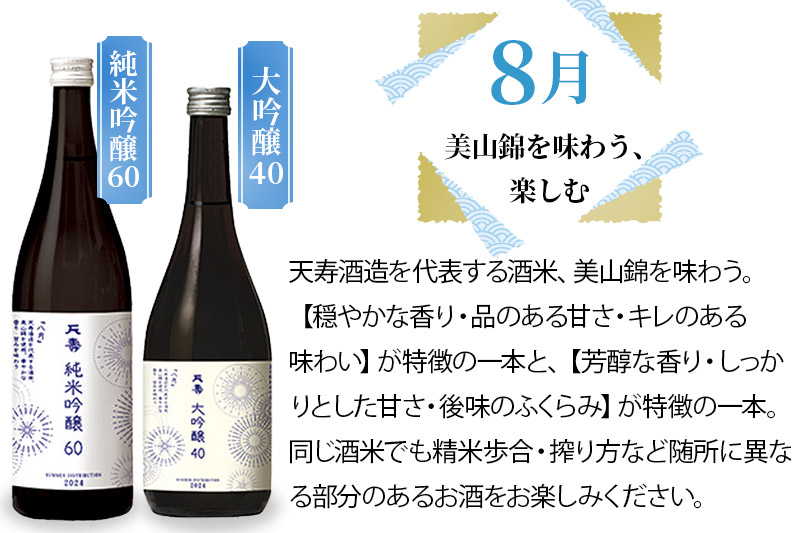 天寿酒造 飲み比べ 定期便 夏の頒布会2024 数量限定 申込6月16日まで